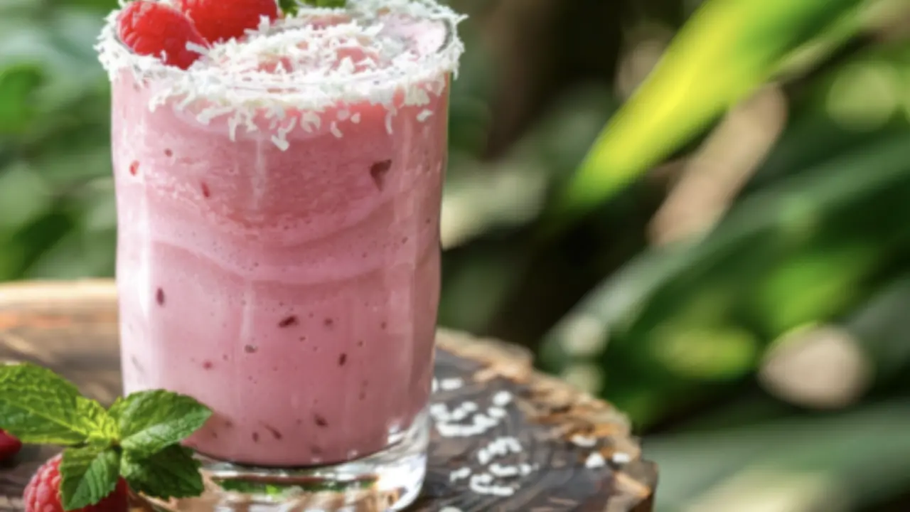 Raspberry Coconut Mojito Recipe