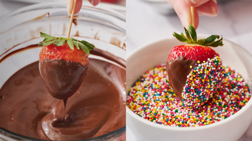 Chocolate Covered Strawberries Recipe steps