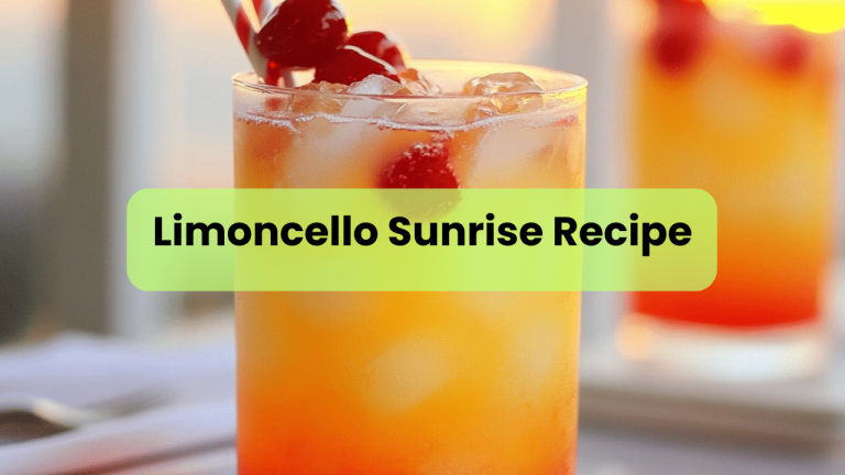 Limoncello Sunrise Cocktail Recipe