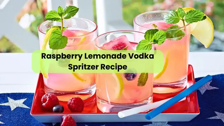 Raspberry Lemonade Vodka Spritzer Recipe