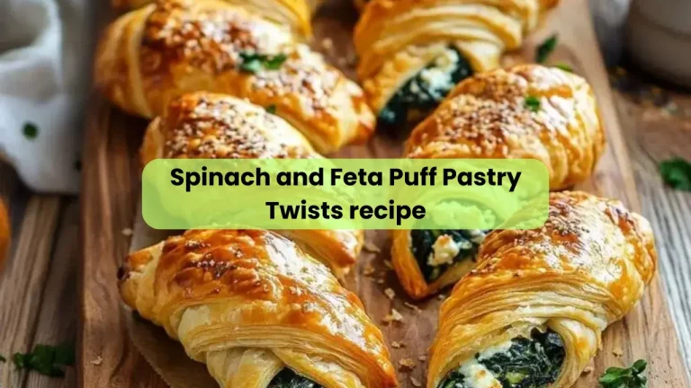 Spinach and Feta Puff Pastry Twists recipe