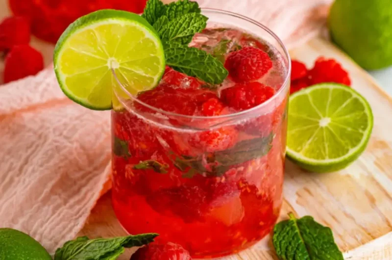 Strawberry Lime Vodka Smash