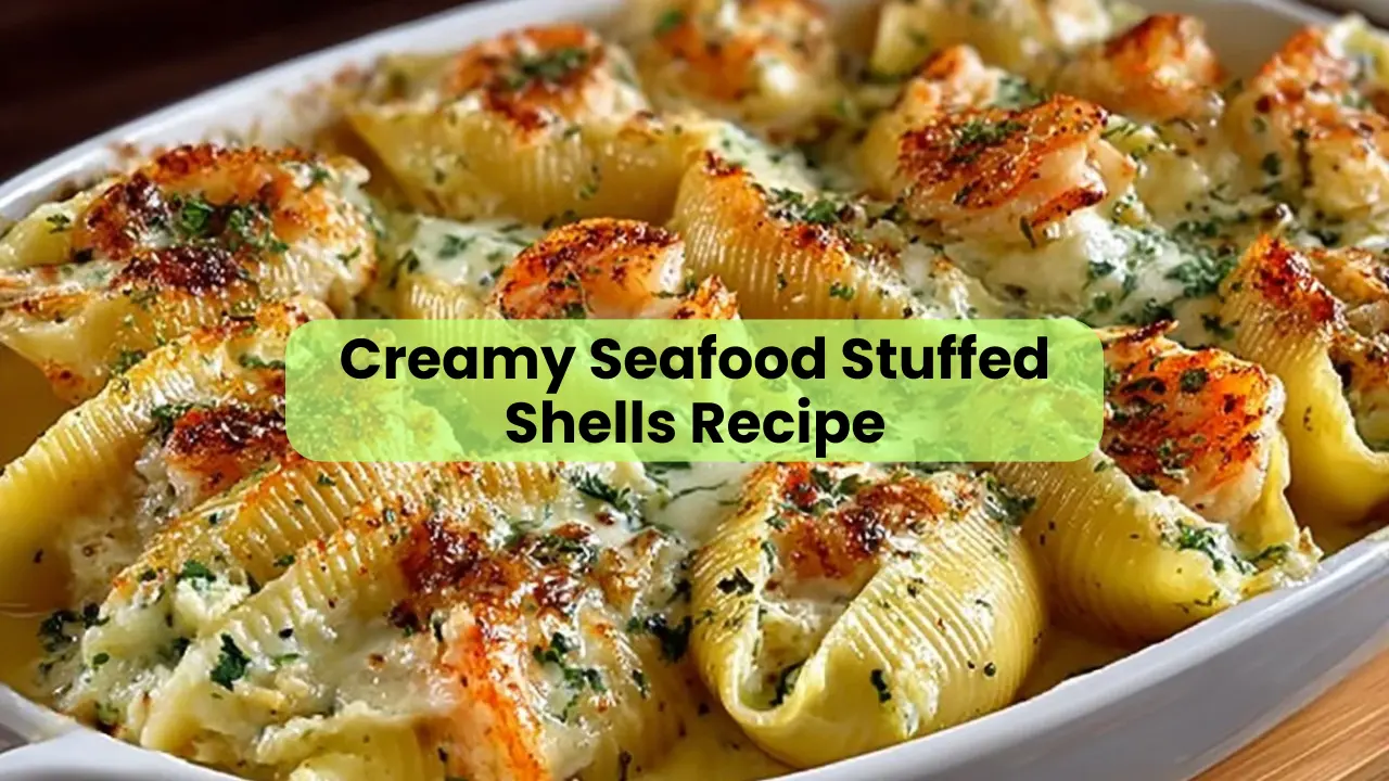 Creamy Seafood Stuffed Shells Recipe